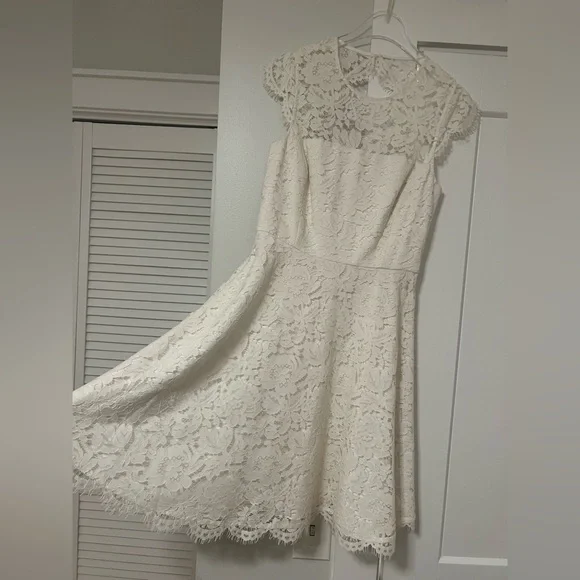 handmade lace dress One-of-a-Kind Antique Irish Lace Trained Gown - XS main image 1